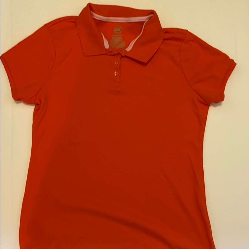 Girls orange polo shirt XL
